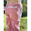 Dívčí Softshellové kalhoty s fleecem PINK ANIMALS
