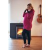 Prodloužená mikina WARMKEEPER HOOD UP POPPY - Dámská (vhodné pro TĚHOTNÉ)