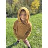 Hřejivá Chlapecká mikina FLEECE HOODIE Brown