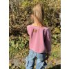 DÍVČÍ CROP mikina PINK WARMKEEPER