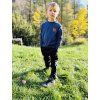 DĚTSKÉ ROSTOUCÍ SOFTSHELLOVÉ baggy s fleecem BLACK ZEBRA