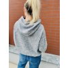 Dámská CROP OVERSIZE mikina MELANGE GREY