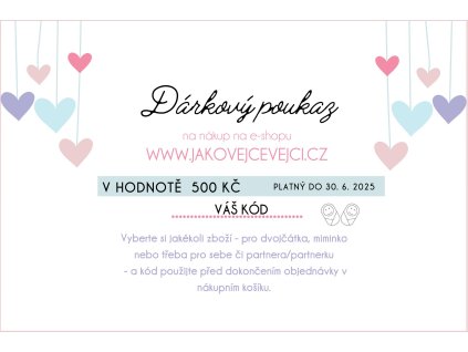 Dárkový poukaz 500 Kč