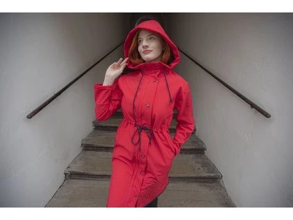 Kabát Leaves červený M