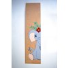 ručně malovaný dětský dřevěný metr slon