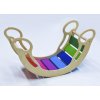 velká dřevěná duhová montessori houpačka
