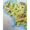 Mapa Středozemě 61x91cm