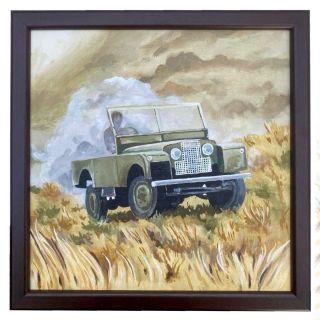 Speciální zakázka: 3 Land Rovery. :) Tohle je první! Zadání bylo, aby to bylo o autě, ne o řidiči. Takže ten tam vždycky...