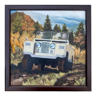 Speciální zakázka: 3 Land Rovery. :) Zde je třetí obraz. Zadání bylo, aby to bylo o autě, ne o řidiči. Takže ten tam...