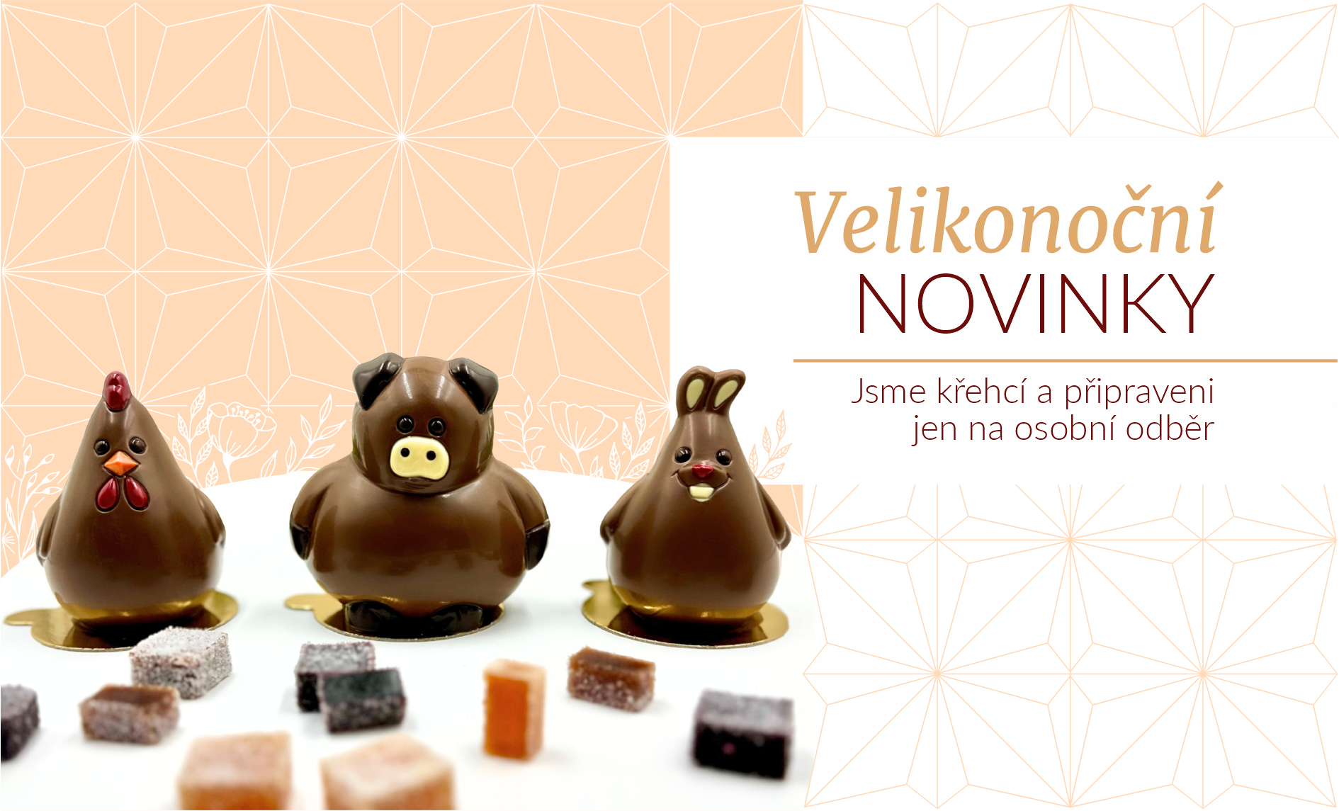 Velikonoční čokoládová nabídka Jakub Vobořil chocolatier