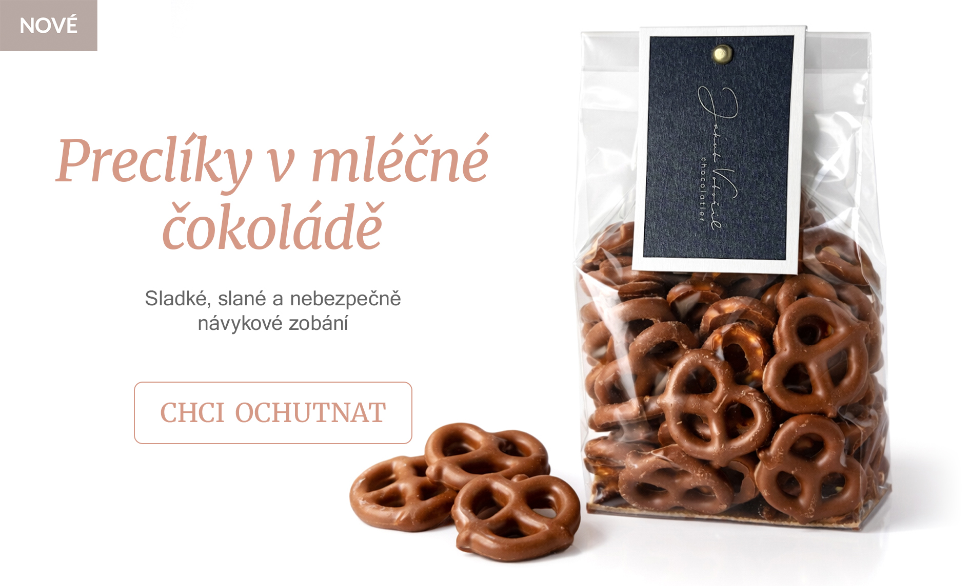 Preclíky v mléčné čokoládě