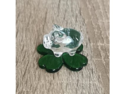 30681 sklenene prasatko na ctyrlistku 1225