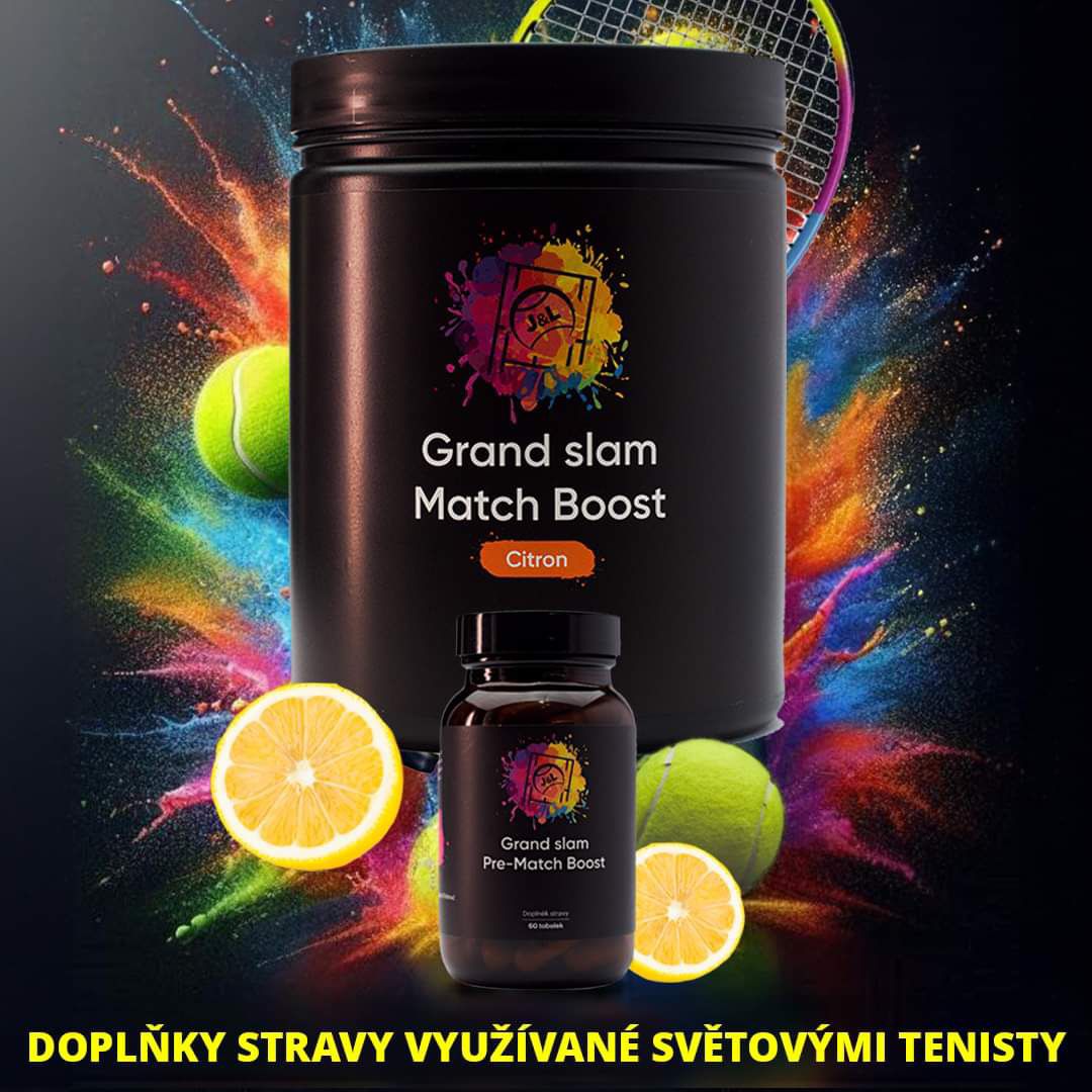 Inovativní doplňky stravy pro tenisty GRAND SLAM MATCH BOOST