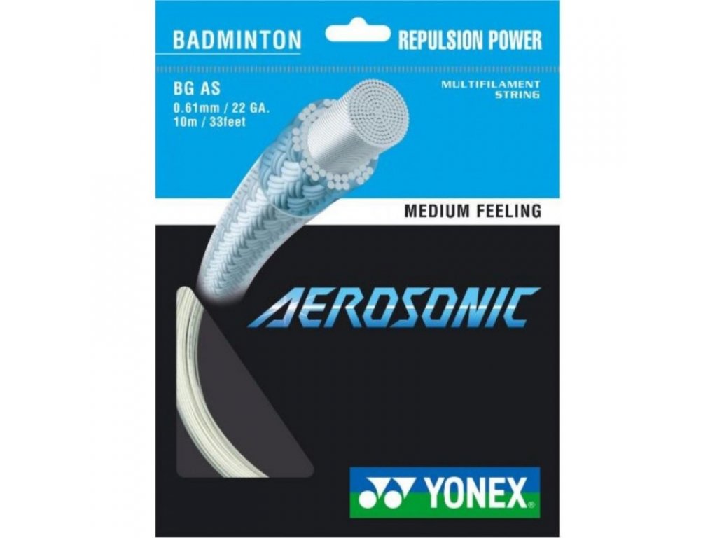 badmintonovy vyplet yonex aerosonic 0 61mm 200m white
