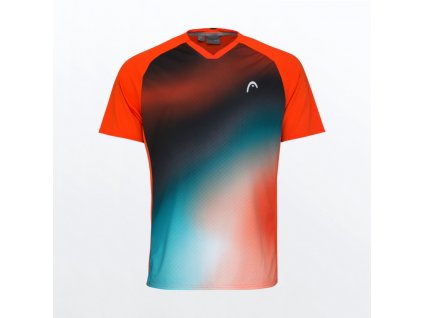 topspin t shirt men tangerine print vision m