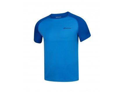 Chlapecké tričko Babolat PLAY CREW NECK TEE (Barva Tmavě modrá, Velikost 12-14 let)