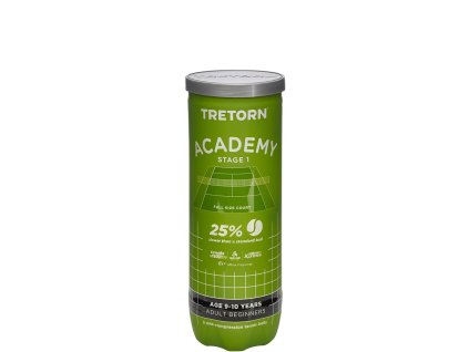 Dětské tenisové míče Tretorn Academy Green (3 Pack)