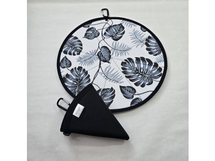 Podsedák-monstera bielo modrá