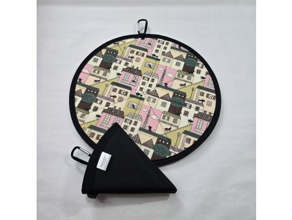 Podsedák-dom ružový