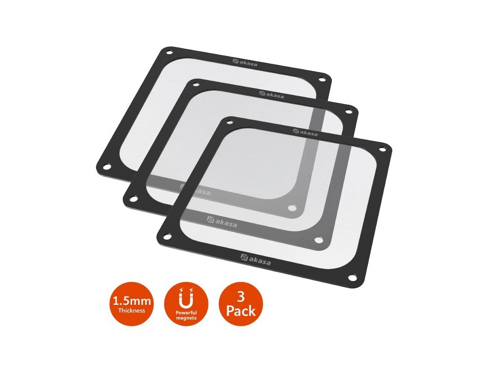 AKASA 140mm Strong Magnetic PC Fan Filter