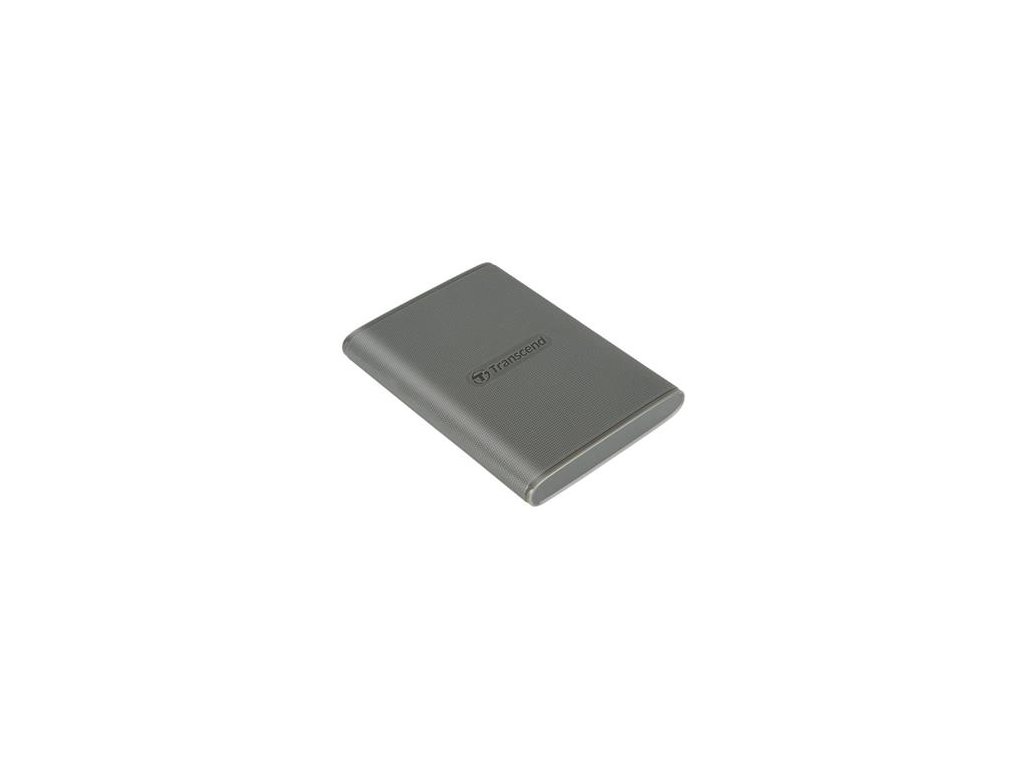 Transcend ESD360C 2TB, USB 20Gbps Type C, Externí SSD disk (3D NAND flash), kompaktní rozměry, šedý