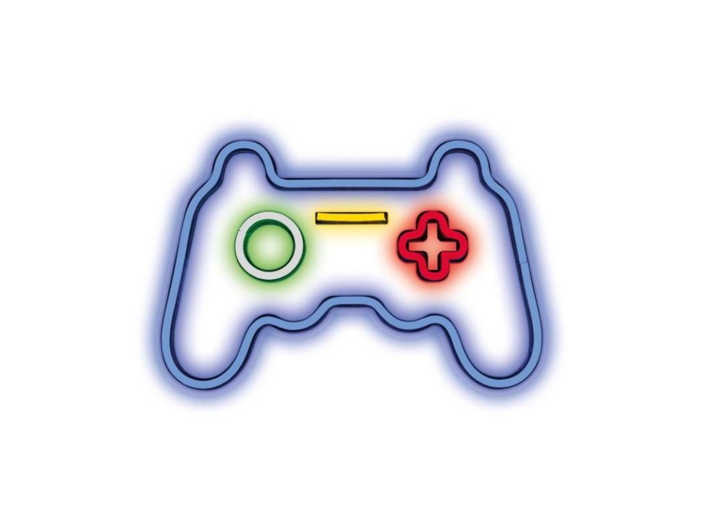 Dekoratívne PLEXI LED neón Gamepad multicolor