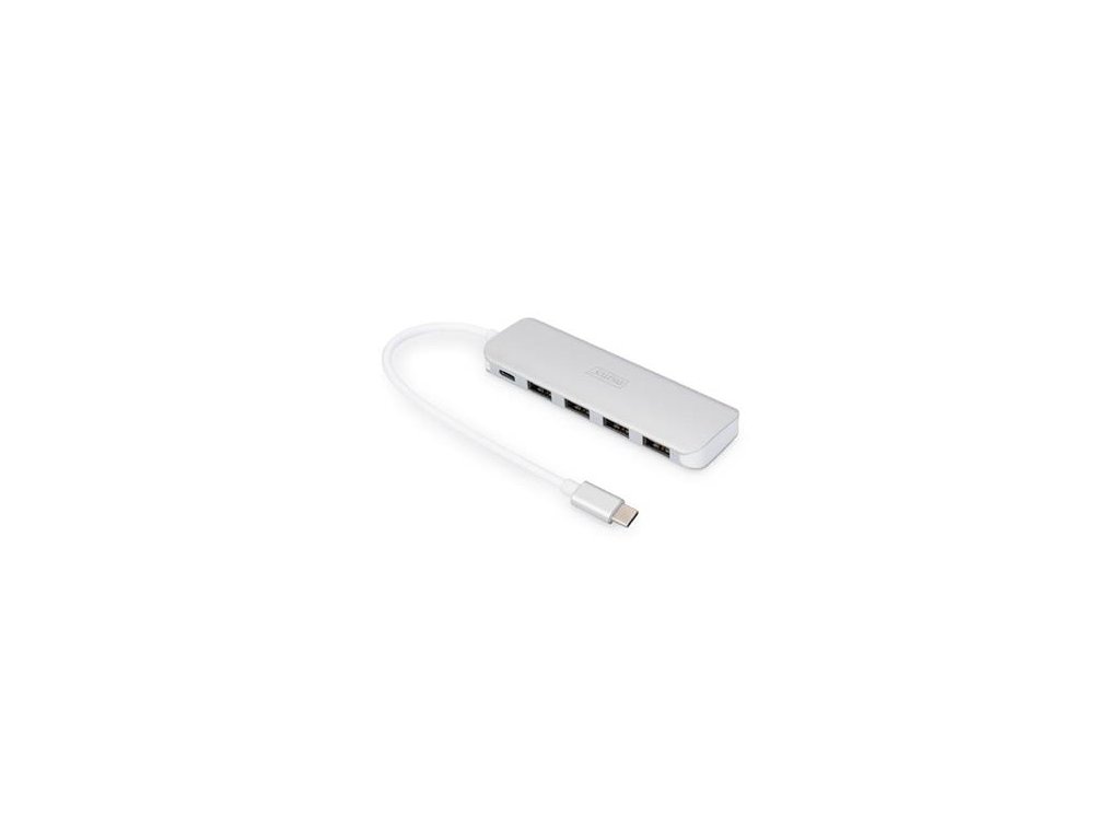 DIGITUS Rozbočovač USB Type-C ™ 4 (USB 3.0) + PD