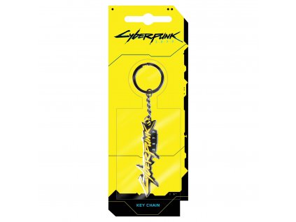 CYBERPUNK 2077 Logo Metal Silver kľúčenka