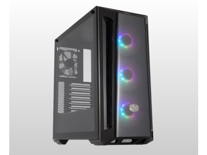 Cooler Master case MasterBox MB520 ARGB, E-ATX, Průhledná bočnice, 3x 120mm ARGB Fan, 1x 120mm Fan, Černá  Skriňa Cooler Master MasterBox MB520 aRGB, E-ATX, Mid Tower, čierna, bez zdroja