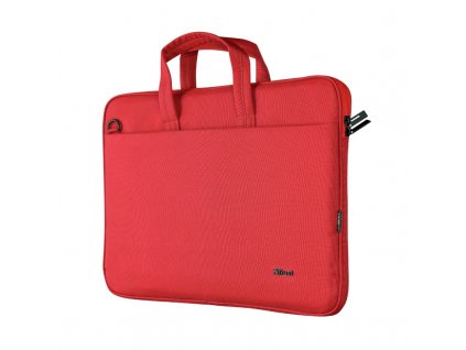 TRUST Bologna Slim 16"  Taška na notebook  TRUST 16" Bologna Slim Laptop Bag Eco, červená