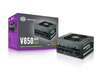 Cooler Master zdroj V850 SFX, 92mm, 80+ Gold, Plně modulární, SFX 3.42