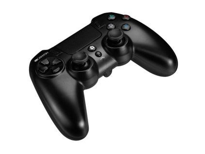 Canyon GP-W5, Gamepad pre PS4, bezdrôtový, touchpad, vibrácie, gumový poťah,