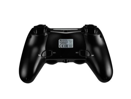 Canyon GP-W5, Gamepad pre PS4, bezdrôtový, touchpad, vibrácie, gumový poťah,