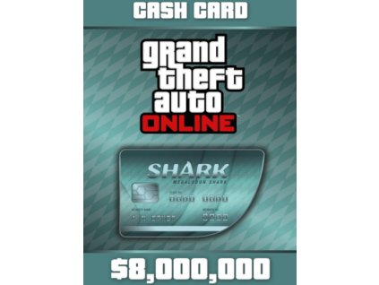 Grand Theft Auto Online: Megalodon Shark Cash Card - 8 000 000 DLC (PC) Rockstar Key