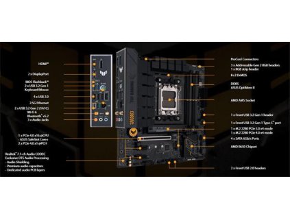 ASUS TUF GAMING B650M-E WIFI základná doska