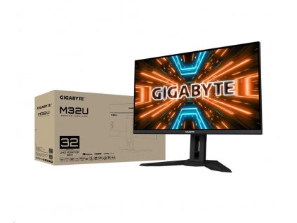 GIGABYTE LCD - 31.5" herný monitor M32U UHD, 3840 x 2160, 144 Hz, 1000:1, 350 cd/m2, 1 ms, 2xHDMI 2.1, 1xDP, SS IPS