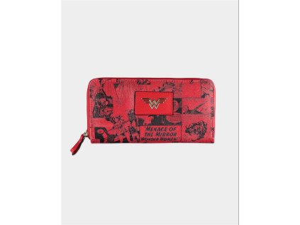 Warner - Wonder Woman - Zip Around Wallet (Barva Red)