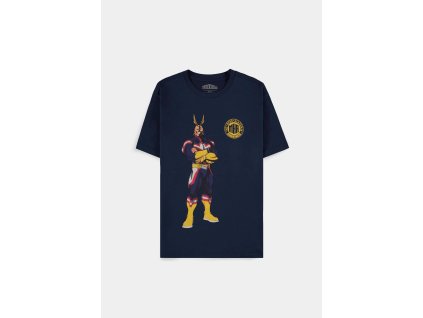 My Hero Academia - Navy All Might Quote - Men's Short Sleeved T-shirt