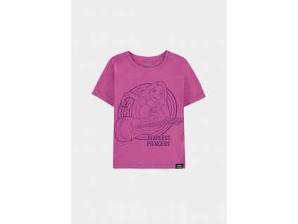 Disney Fearless Princess (Kids) - Rapunzel Girls Short Sleeved T-shirt