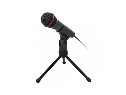 Stolný mikrofón C-TECH MIC-01, 3,5'' stereo jack, 2.5m