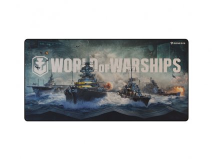 Herná podložka pod myš Genesis CARBON 500 WORLD of WARSHIPS ARMADA, MAXI 90x45cm
