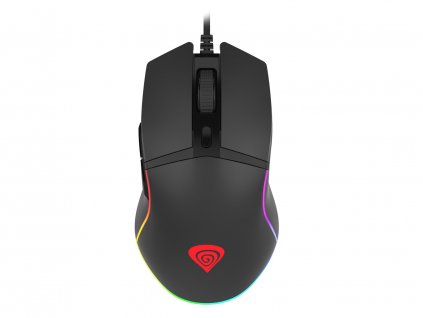 Genesis herná optická myš KRYPTON 220/RGB/6400 DPI/Herná/Optická/6 000 DPI/Drôtová USB/Čierna