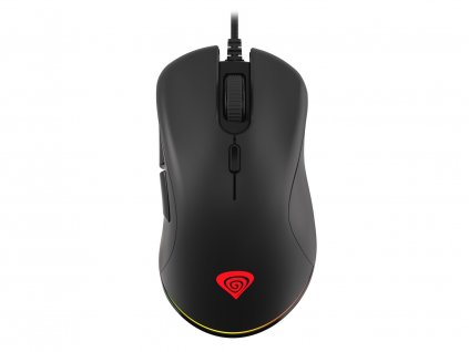 Genesis herná optická myš KRYPTON 200/RGB/6400 DPI/Herná/Optická/6 000 DPI/Drôtová USB/Čierna