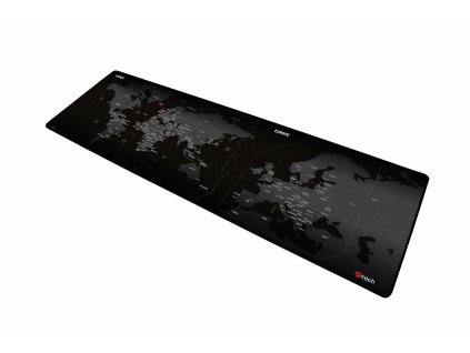 Herná podložka pod myš C-TECH MP-01W (World), 900x270x4mm, obšité okraje