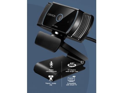 Canyon C5, webkamera, Full HD 1080p, Live Streaming, 2.0 Mpixel, USB 2.0, 360° rozsah, mikrofón