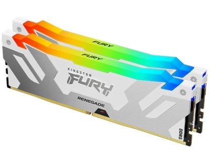 KINGSTON DIMM DDR5 32GB (Kit of 2) 6400MT/s CL32 FURY Renegade Bílá RGB XMP