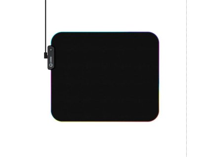 Lorgar Steller 913, podložka pod hernú myš s RGB podsvietením, veľkosť M