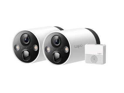 TP-Link Tapo C420S2 - 2×Tapo C420, 1×Tapo H200 - Venkovní IP kamery na baterii, WiFi, 2K QHD (2560 × 1440 px) 113° ONVIF
