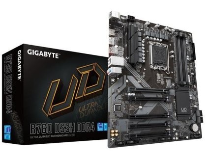 GIGABYTE MB Sc LGA1700 B760 DS3H DDR4, Intel B760, 4xDDR4, 1xDP, 1xHDMI