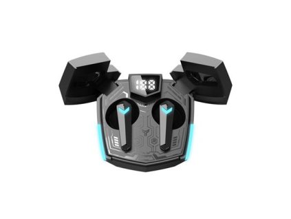 Canyon GTWS-2, Doublebee, herné True Wireless Bluetooth slúchadlá do uší, nabíjacia stanica v kazete, čierne